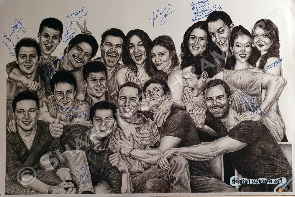 Teen Wolf Posterprint gesigneerd