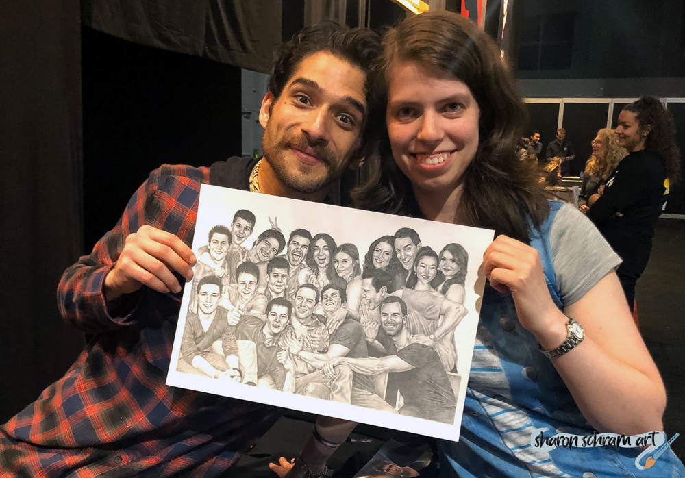Tyler Posey 2019 met tekening